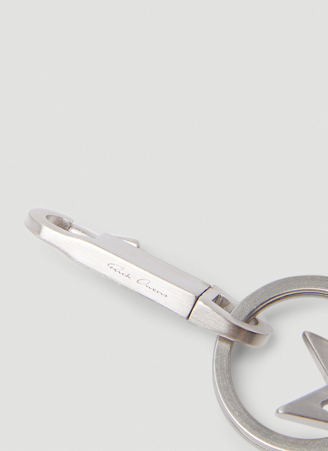 Rick Owens Men's Pentagram Keyring in Silver | LN-CC®