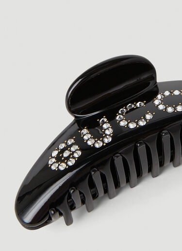 Gucci Embellished Hair Claw Black guc0253169