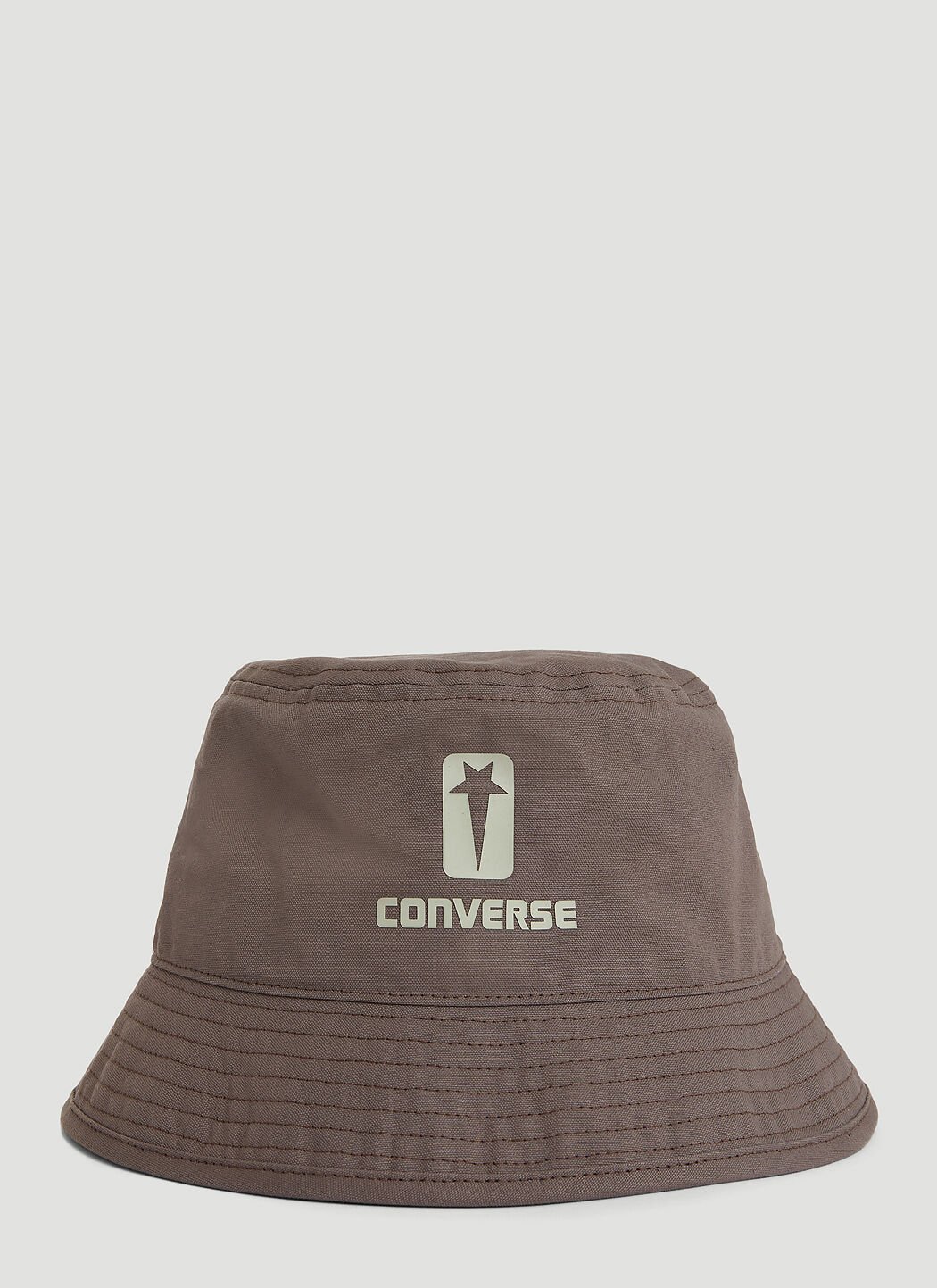 Rick Owens DRKSHDW x Converse Logo Print Bucket Hat Brown dsc0358002
