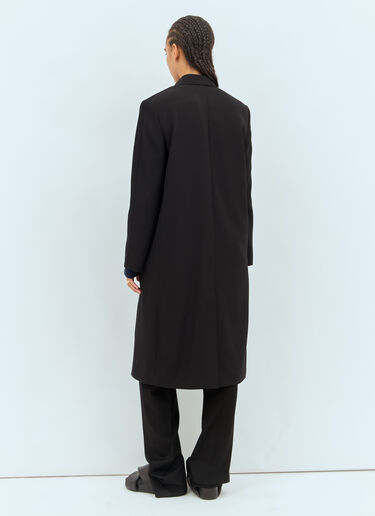 The Row Elea Wool Coat Black row0258009