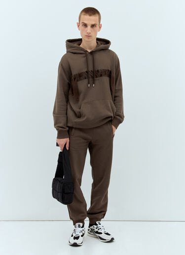 Lanvin Side Curb Track Pants Brown lnv0157004