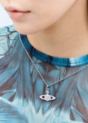 Vivienne Westwood Mini Bas Relief Necklace Blue vvw0257019