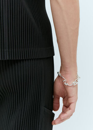 Balenciaga Worm Chain Bracelet Black bcs0153001