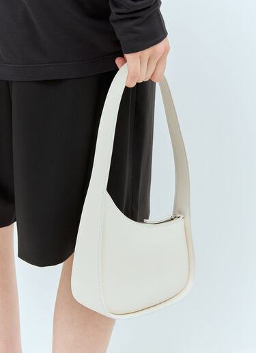 The Row Half Moon Shoulder Bag Cream row0257021