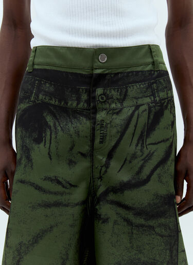 Jean Paul Gaultier Trompe L'Oeil Pants Green jpg0357005