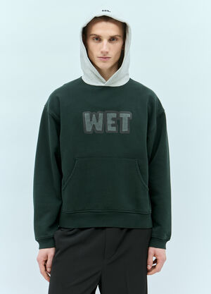 ERL Wet Hooded Sweatshirt Grey erl0156019