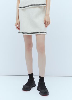 Moncler Tweed Mini Skirt Red mon0257029