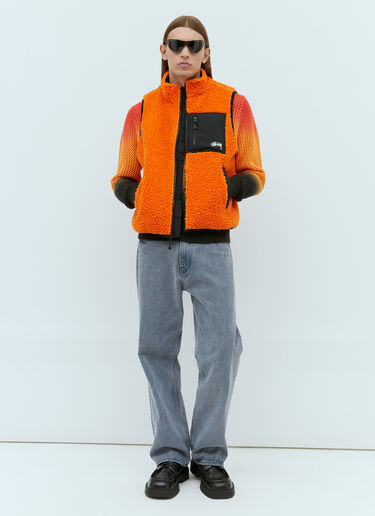 Stüssy Sherpa Reversible Vest Orange sts0153002