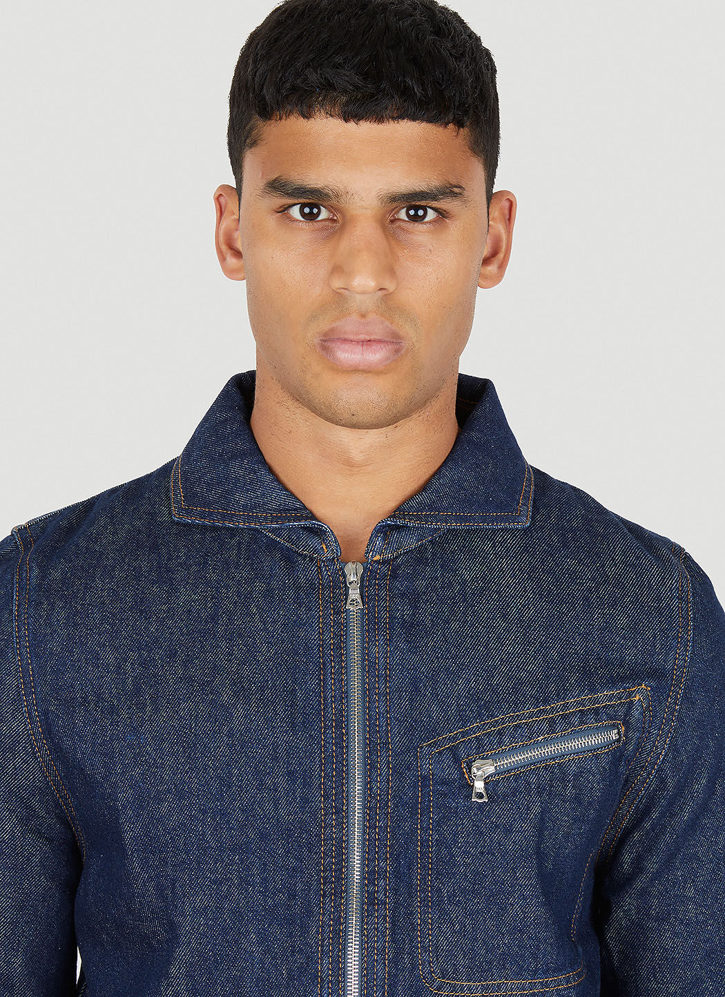 Wales Bonner Miles Denim Jacket in Blue | LN-CC®