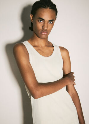 Entire Studios Ribbed Tank Top Cream ent0157019