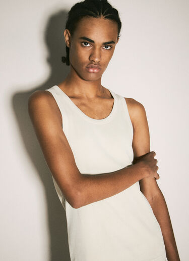 Entire Studios Ribbed Tank Top Cream ent0157019