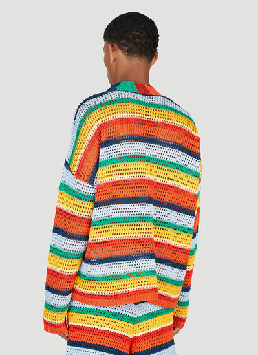 Marni x No Vacancy Stripe Knit Cardigan Multicolour mvy0153001