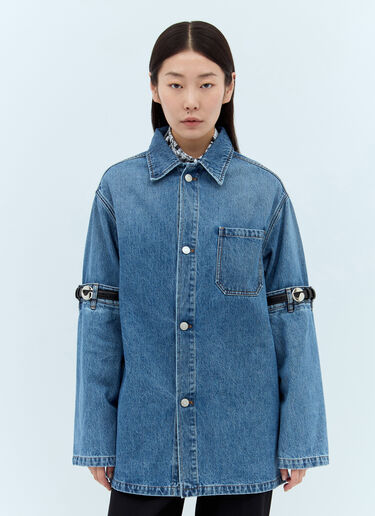 Coperni Open Elbow Denim Jacket Blue cpn0255001