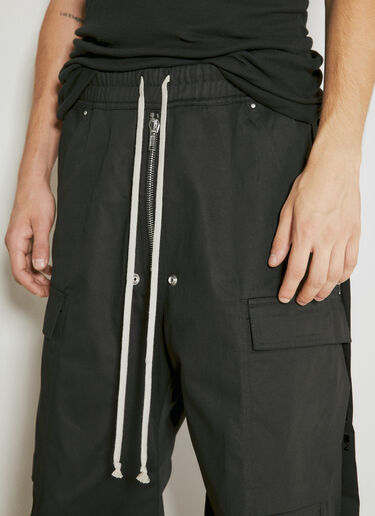 Rick Owens DRKSHDW Double Cargo Pants Black drk0154005