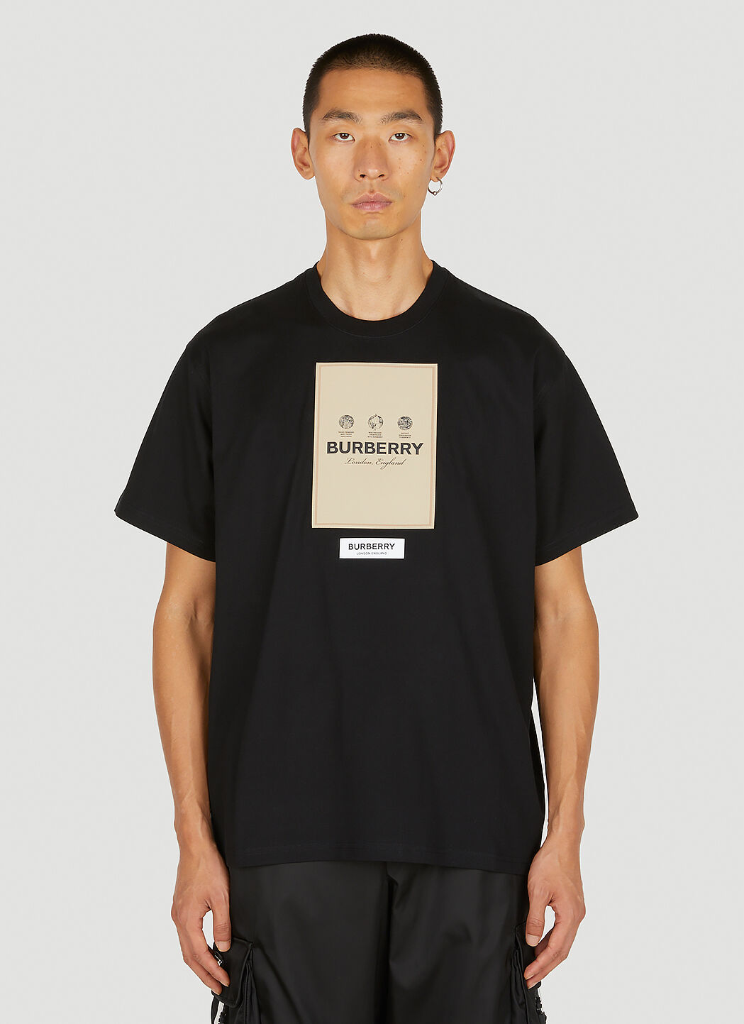 BURBERRY: T-shirt men - Black | BURBERRY t-shirt 8084233 online at  GIGLIO.COM