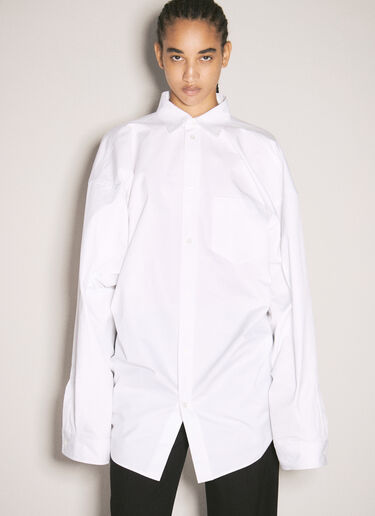 Balenciaga Asymmetric Shirt White bal0257009