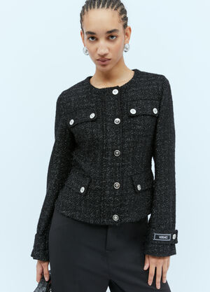 Versace Medusa Tweed Jacket Black ver0251025