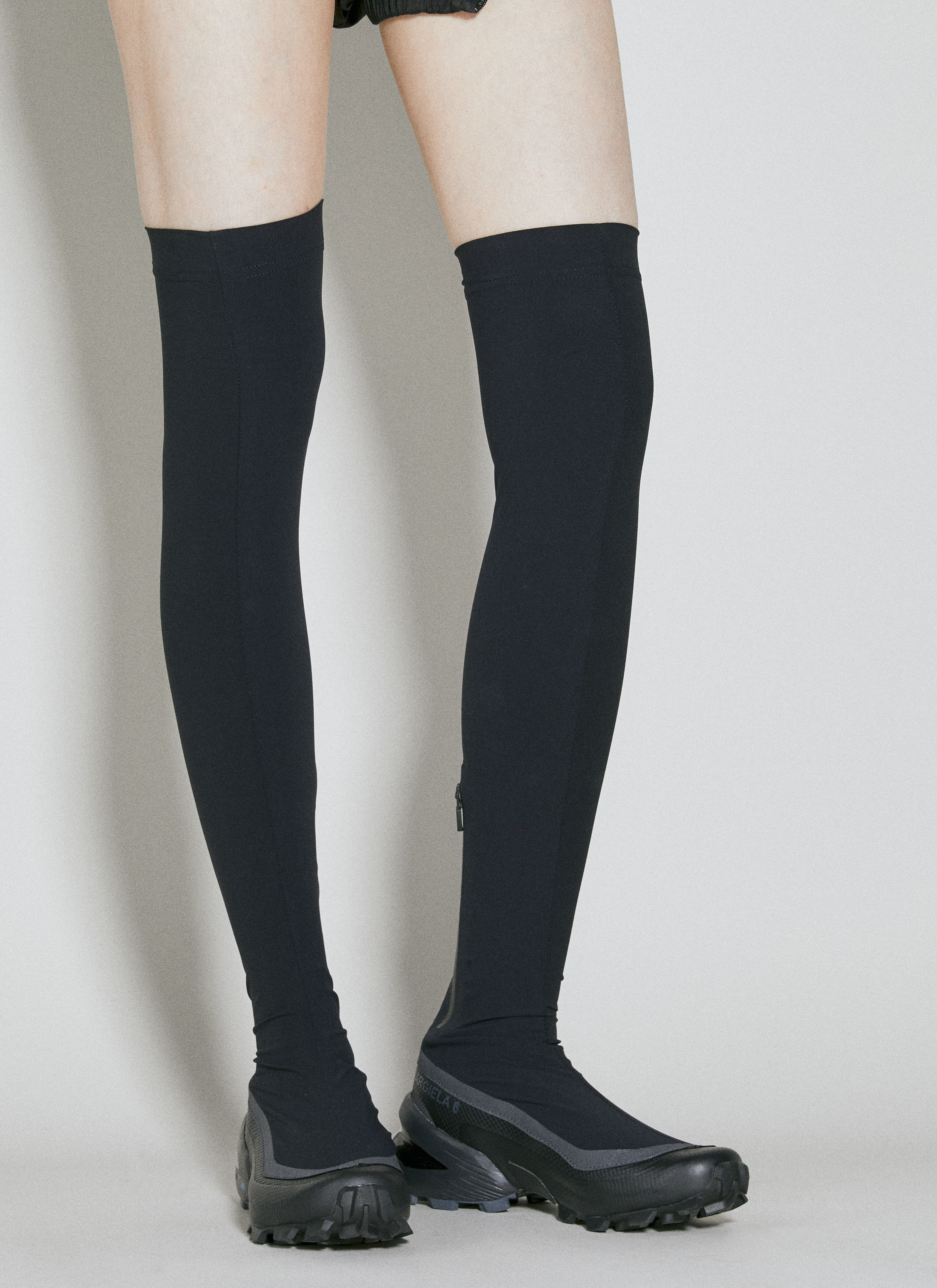 MM6 Maison Margiela x Salomon Thigh High Boots in Black | LN-CC®