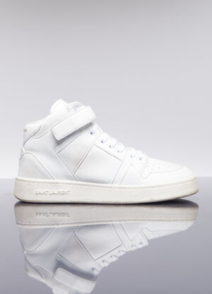 Saint Laurent Jefferson High Top Sneakers White sla0156025