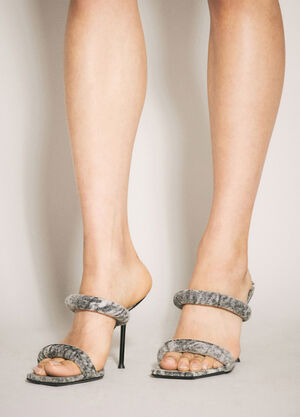 Saint Laurent Julie Tubular Heeled Sandals 블랙 sla0256013