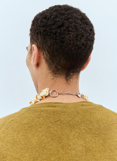 Acne Studios Popcorn Necklace White acn0158032