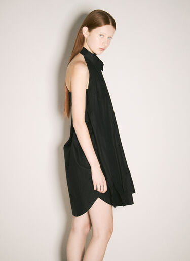 Balenciaga Suspended Shirt Dress Black bal0258005