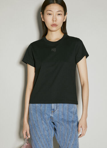 Alexander Wang Jersey Shrunk T-Shirt Black awg0253063