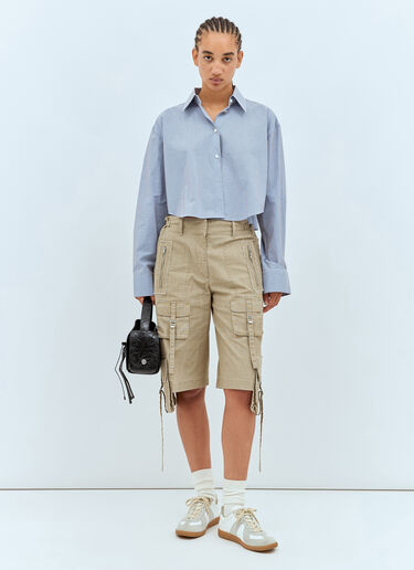 Acne Studios 핀스트라이프 자카드 셔츠 블루 acn0257014