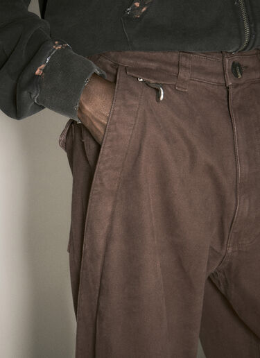 O.FILES Origami Canvas Pants Brown ofl0158007