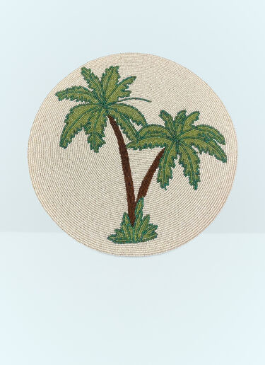 Les Ottomans Set Of Two Palm Tree Placemats Beige wps0691233