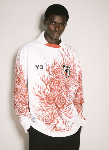 Y-3 JFA Logo Applique Long-Sleeve T-Shirt White yjf0158012