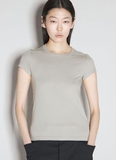 Rick Owens Cropped Level T-Shirt Grey ric0255013