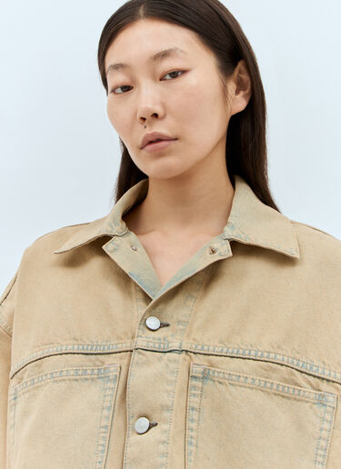 Acne Studios Washed Denim Jacket Beige acn0257019