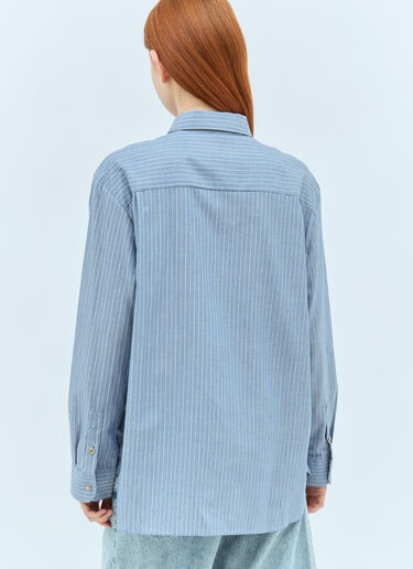 A.P.C. Sela Striped Shirt Blue apc0257014