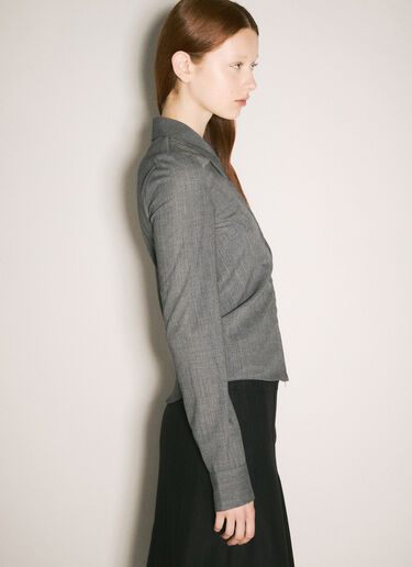 Our Legacy Slim Zip Shirt Grey our0258020