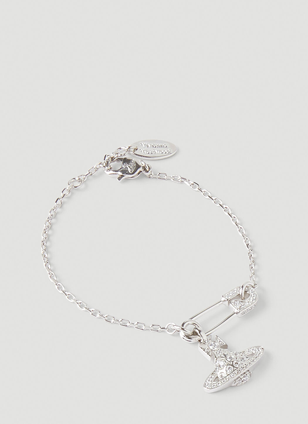 Vivienne Westwood Lucrece Safety Pin Bracelet en Silver | LN-CC®