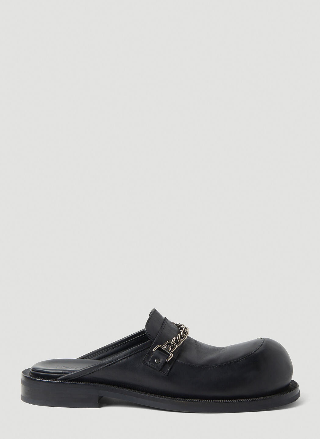 Martine Rose Bulb Toe Chain Mules in Black | LN-CC®