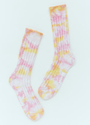 Saint Laurent Multi-Dyed Ribbed Socks Silver sla0147071