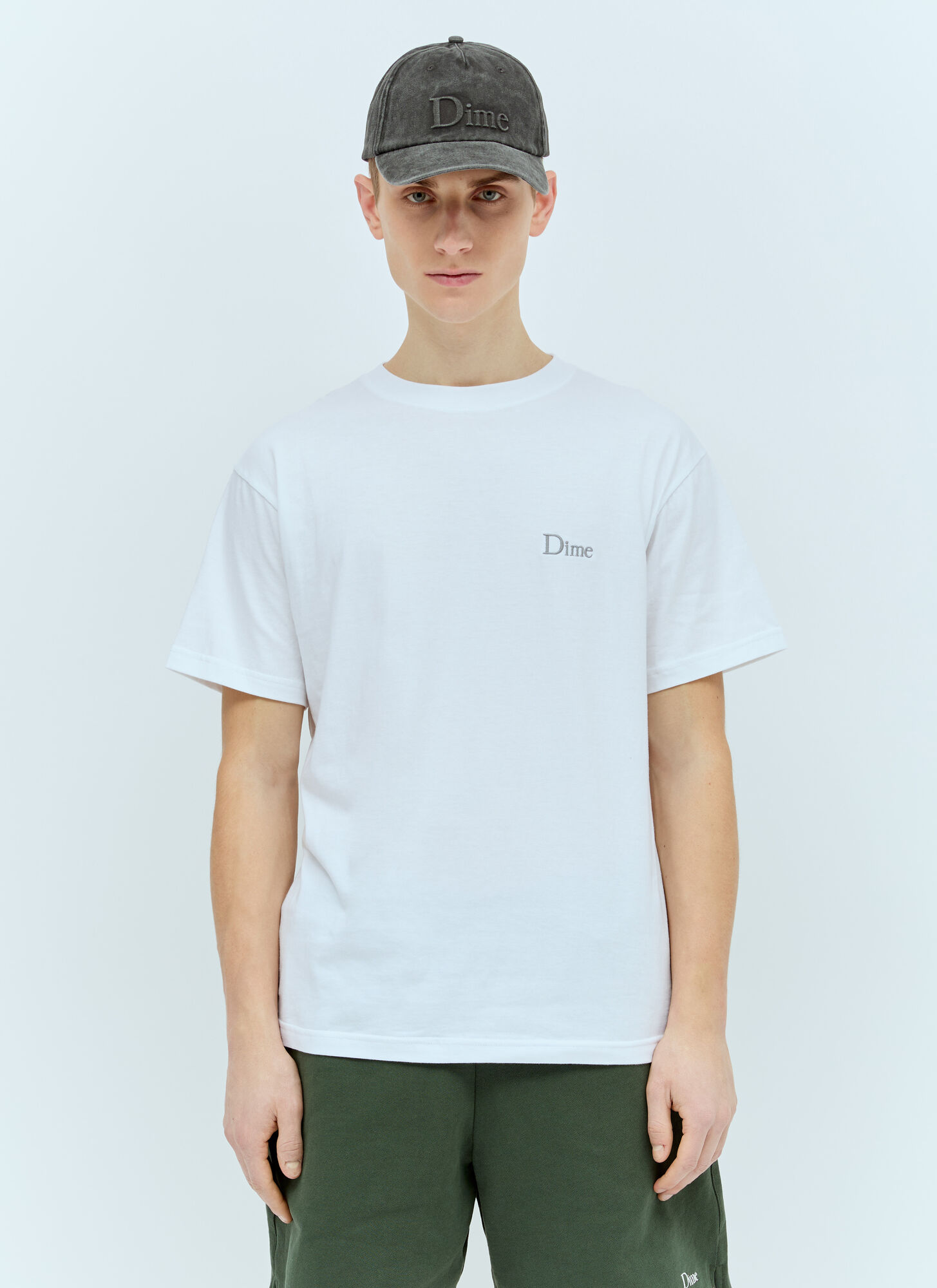 Shop Dime Classic Small Logo T-shirt In White