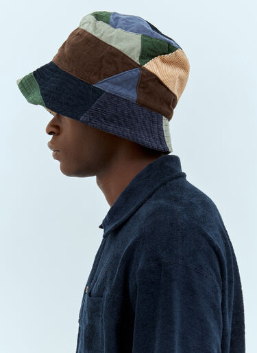 Engineered Garments パッチワークバケットハット ブラウン egg0156015