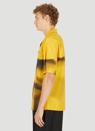 Alexander McQueen 그래피티 스프레이 셔츠 옐로우 amq0150007