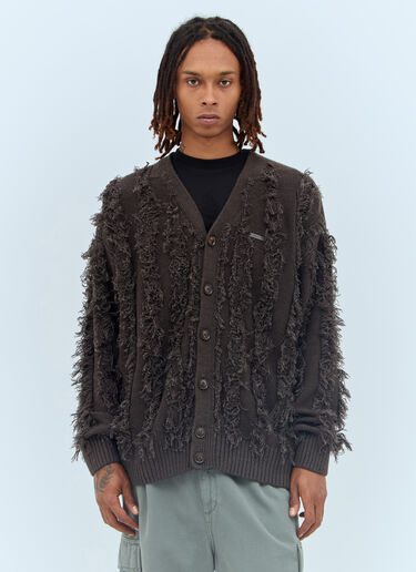 Patta Fringed Knit Cardigan Grey pat0156006