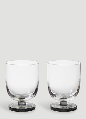 Tom Dixon Set of Two Puck Tumbler Glasses Silver wps0670114