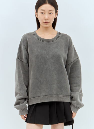 Acne Studios 徽标贴饰运动衫 黑色 acn0357002