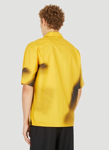 Alexander McQueen 그래피티 스프레이 셔츠 옐로우 amq0150007