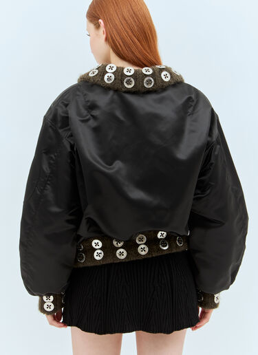 Chopova Lowena Crotched Bomber Jacket Black cho0258010