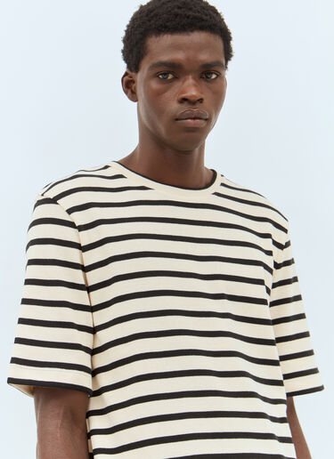 Jil Sander Striped T-Shirt Beige jil0155018