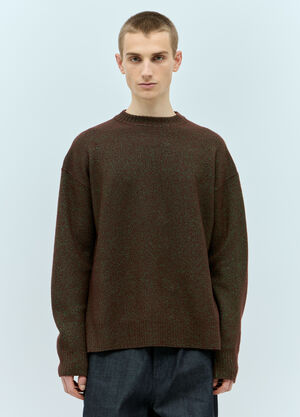 Jil Sander Oversized Wool-Blend Sweater White jil0155019