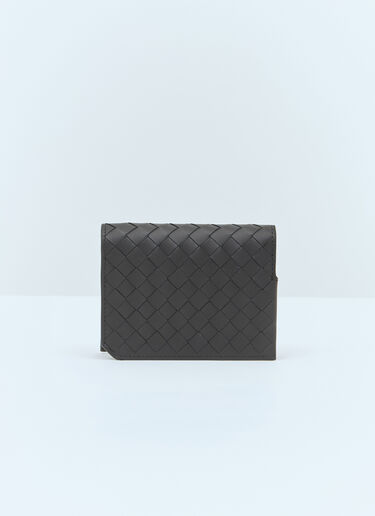 Bottega Veneta 인트레치아토 피콜로 플랩 카드홀더 블랙 bov0157016