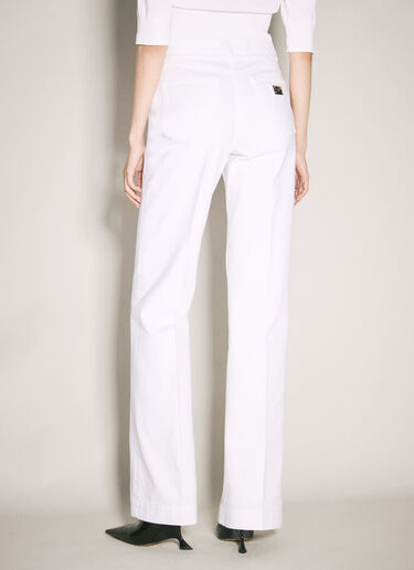 Dolce & Gabbana Flared Jeans White dol0257005